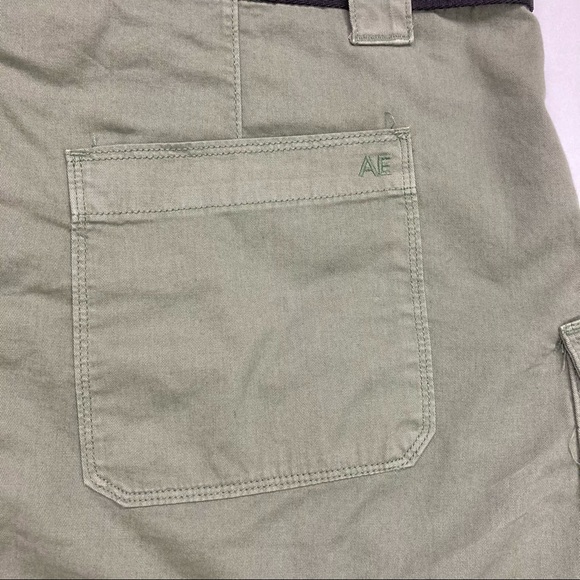 American Eagle A-Line Cargo Skirt High Rise Belted - Picture 6 of 9